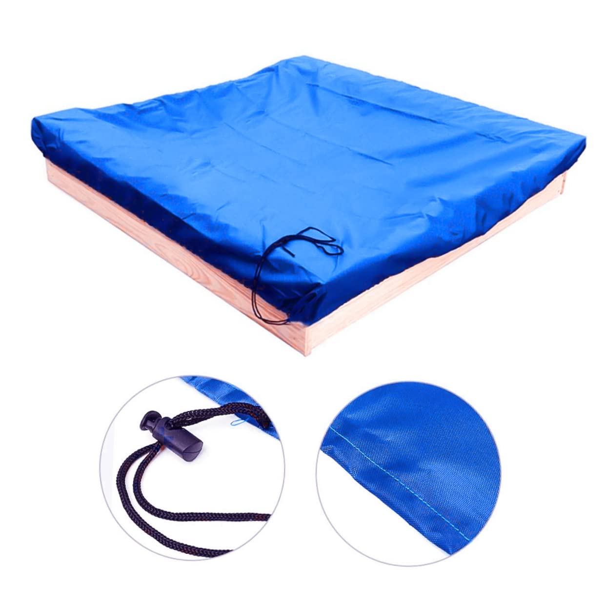 Mikikit Cover for Garden Boys and Girls Pool Water Table Square Shape Small Bath Cover Outdoor Use Traction Rope