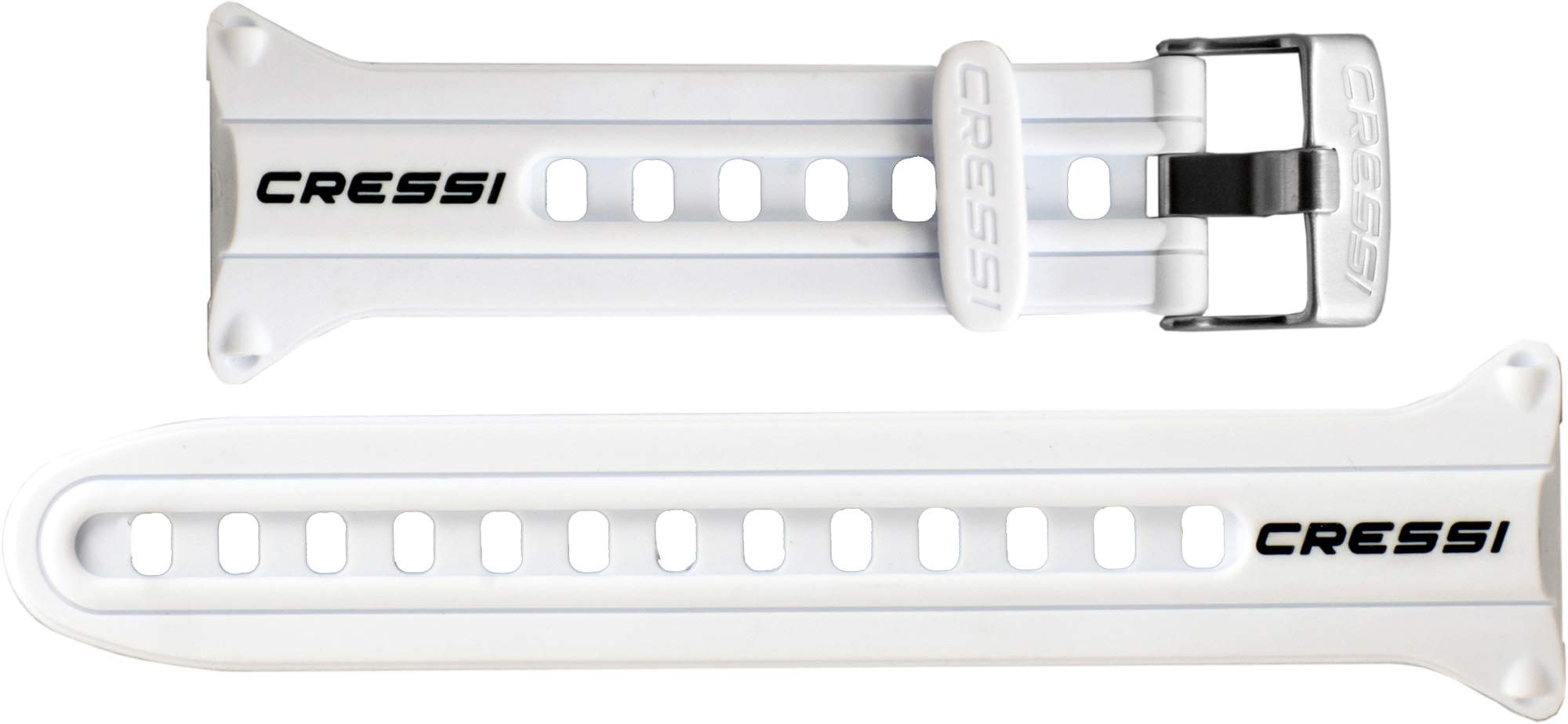 Cressi Crg1B Unisex Adult Strap for Goa Dive Computer Wrist Strap - White/Black, Uni