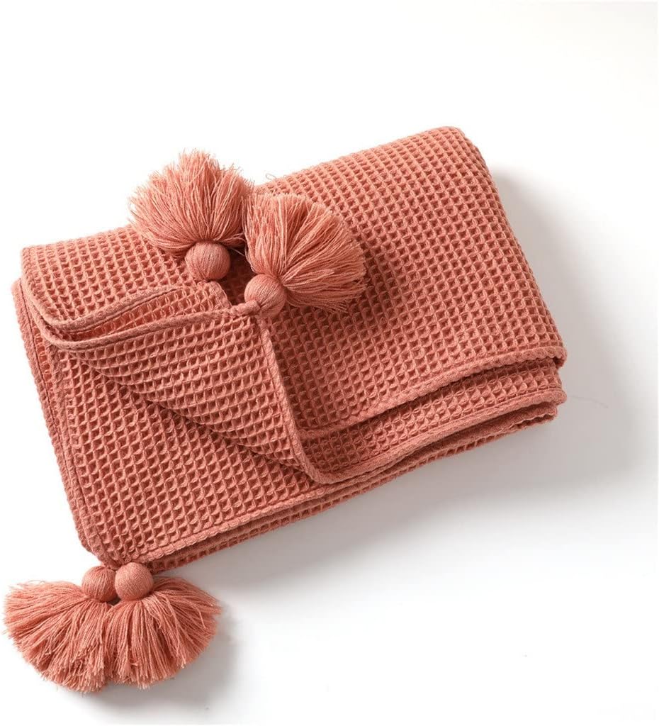 Sofa Woven Waffle Throw Blanket Cool Knee Nap Cozy