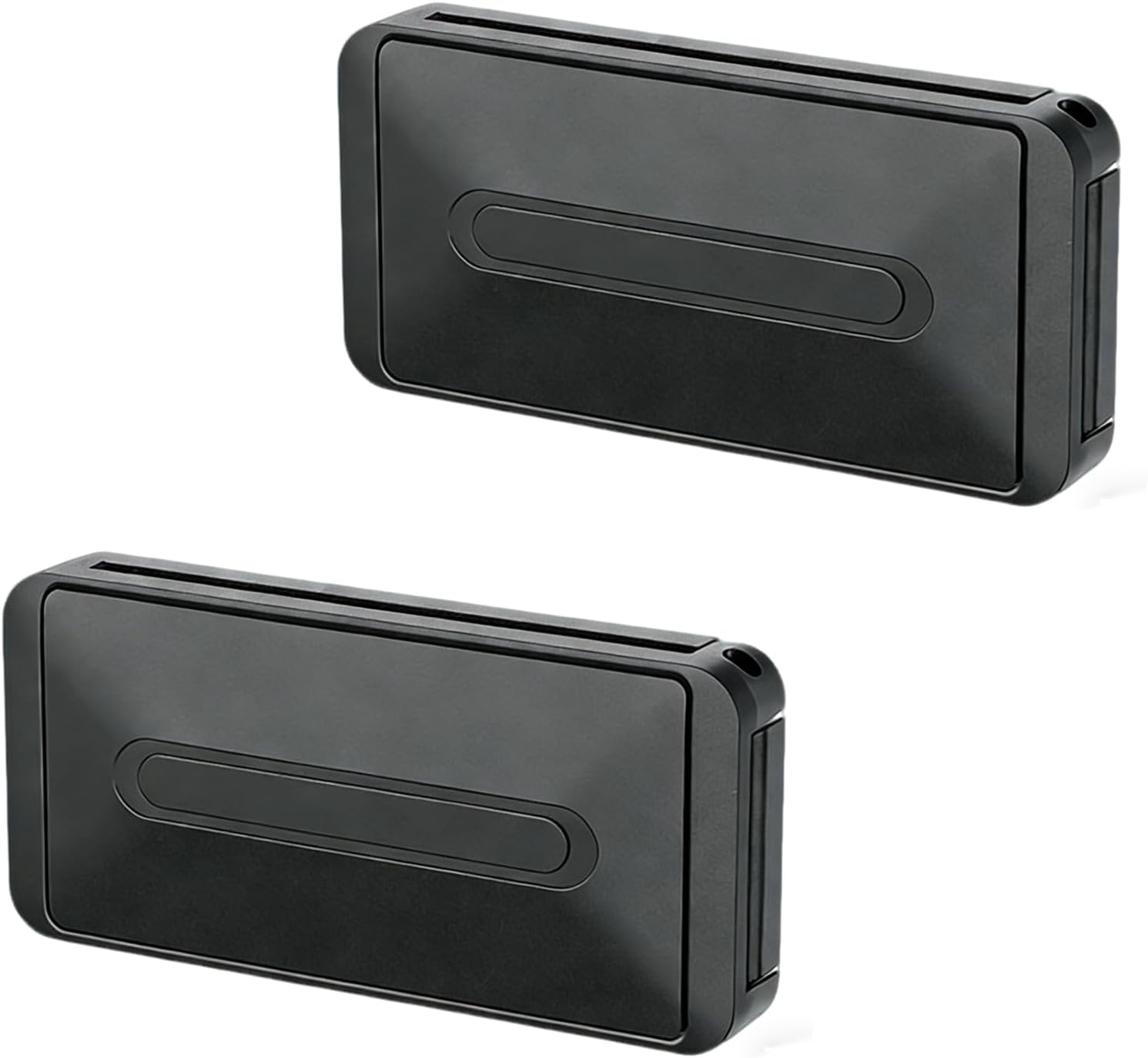 Waytiffer Seat Belt Clip 2 Pcs, Universal Seat Belt Adjuster and Silencer for Cars, Seatbelt Adjuster Clip for Adults and Kids, Car Seat Belt Length Control Accessories (Black)