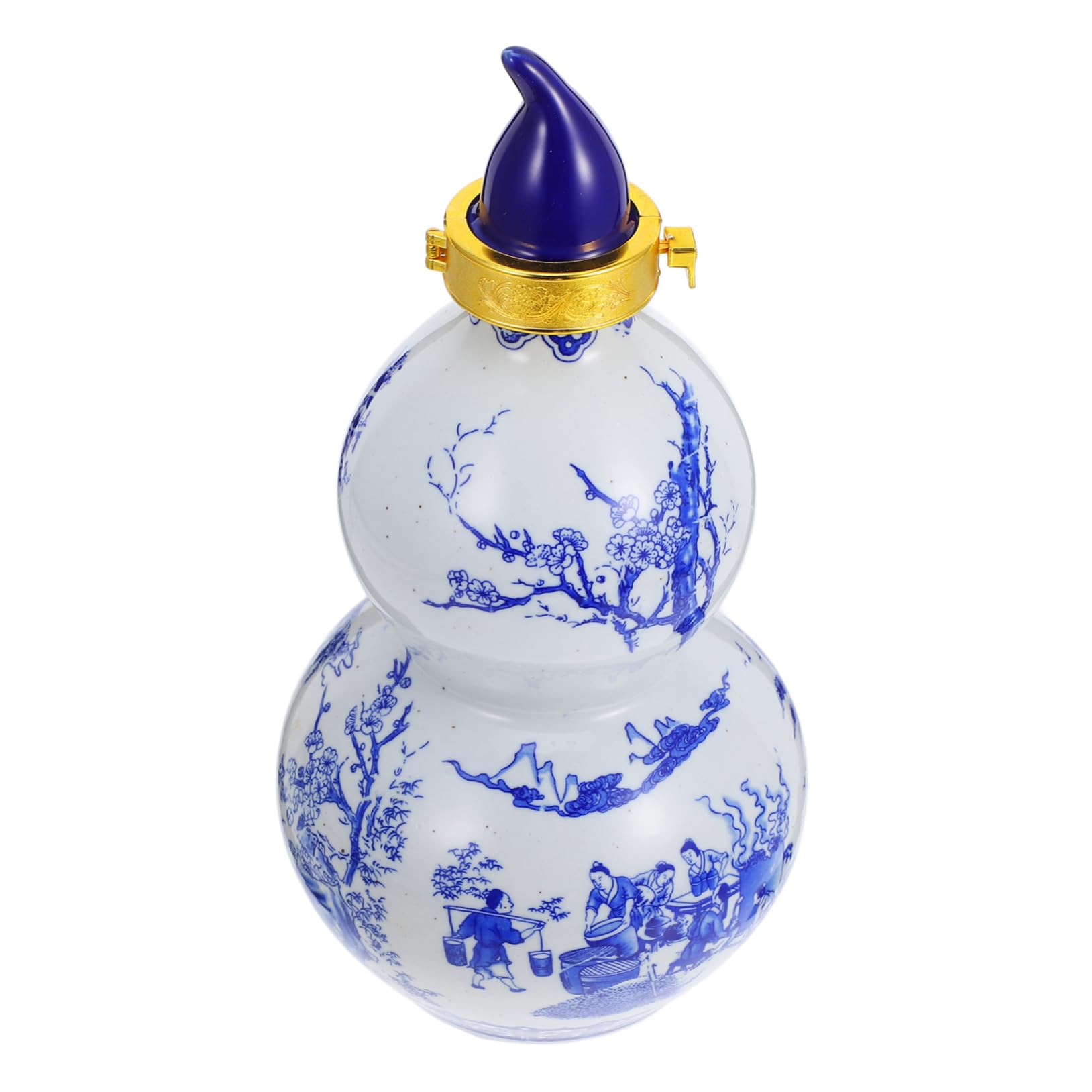 Amazon.co.jp: TOYZFRIENDY 青花瓷酒瓶 密封酒壶 伝統的な酒用ボトル