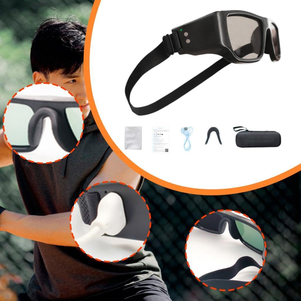 Lunettes Stroboscopiques D'entraînement Visuel, Lunettes Anti-Dribble pour La Course à Pied, Le Baseball et La Boxe