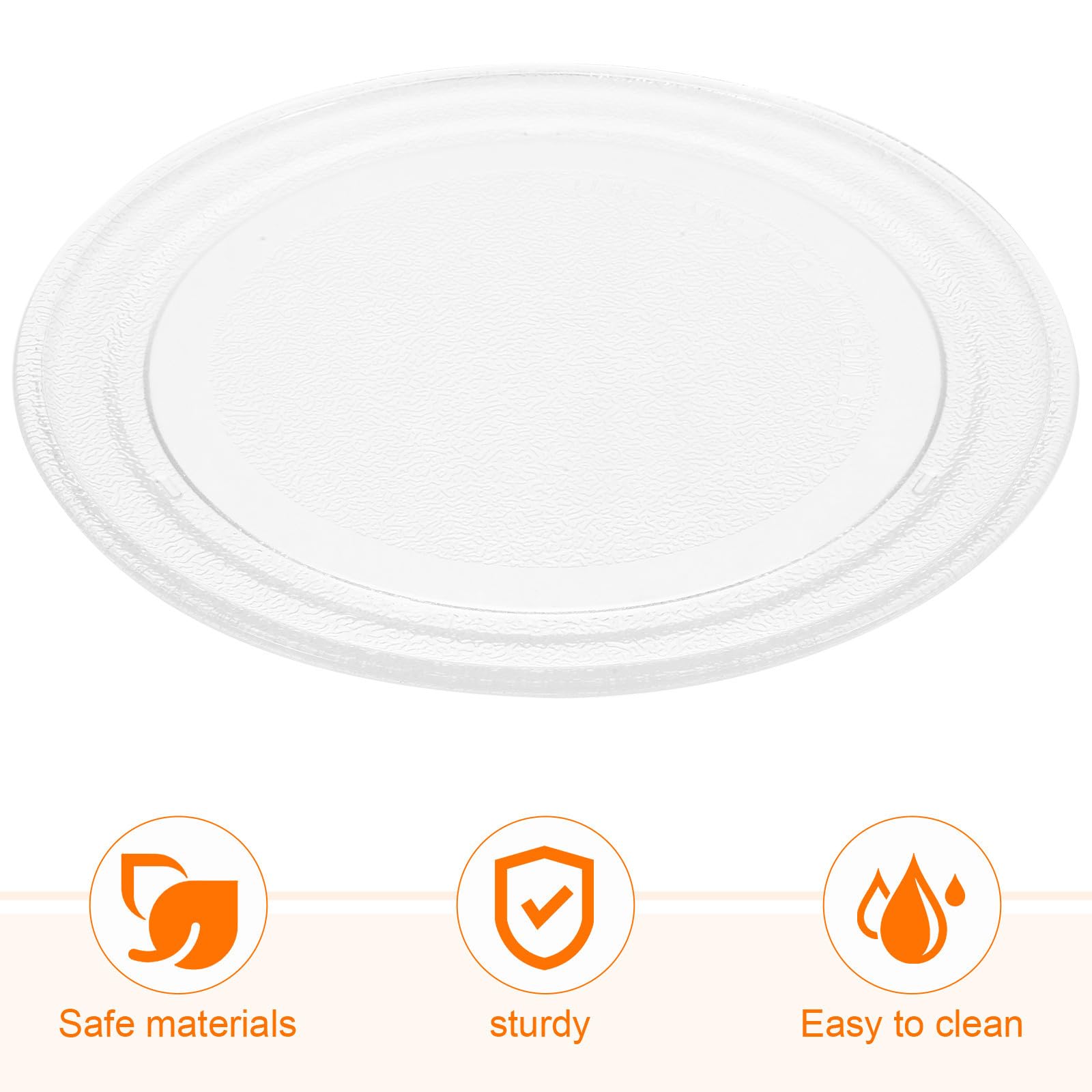 2 Piezas Bandeja de Vidrio para Microondas 25, 5cm