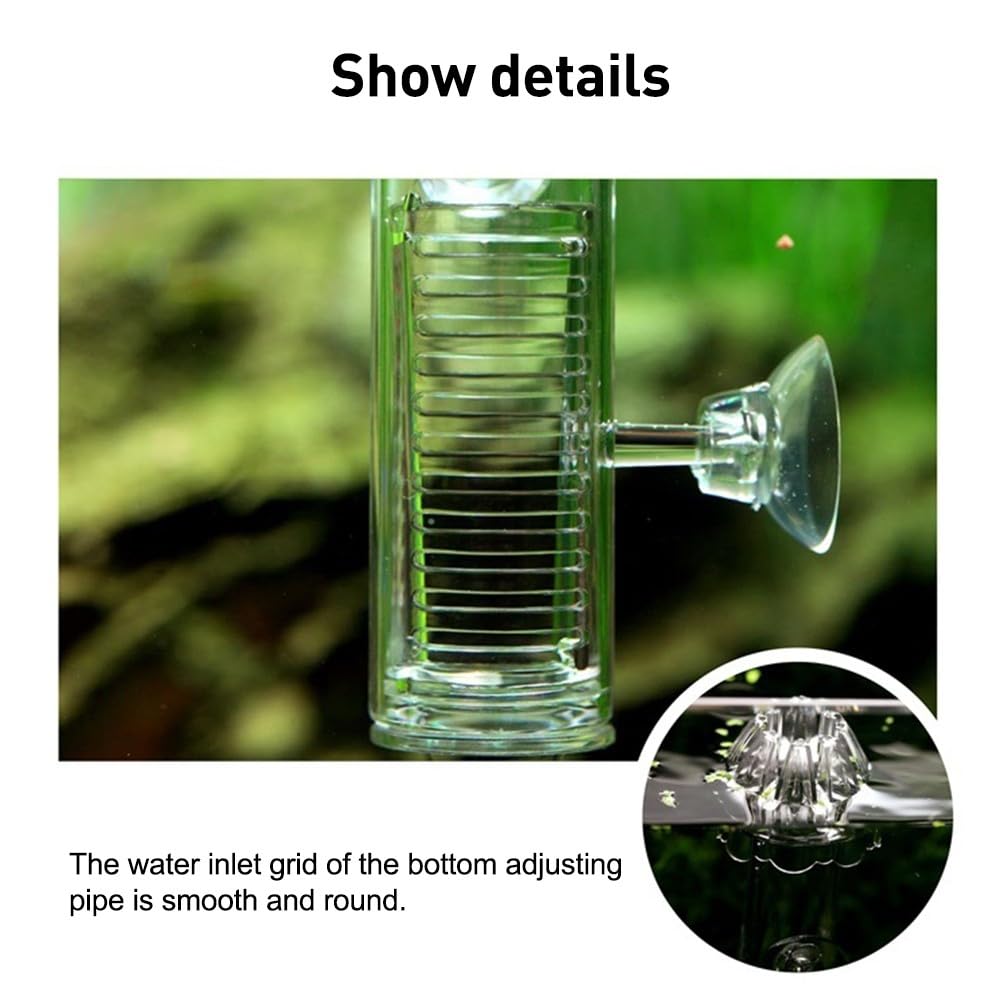 MiOYOOW Aquarium Oil Film Skimmer, Acrylic Fish Protein Skimmer Separator Fish Tank Filter for Aquarium Planted Tank - Image 2