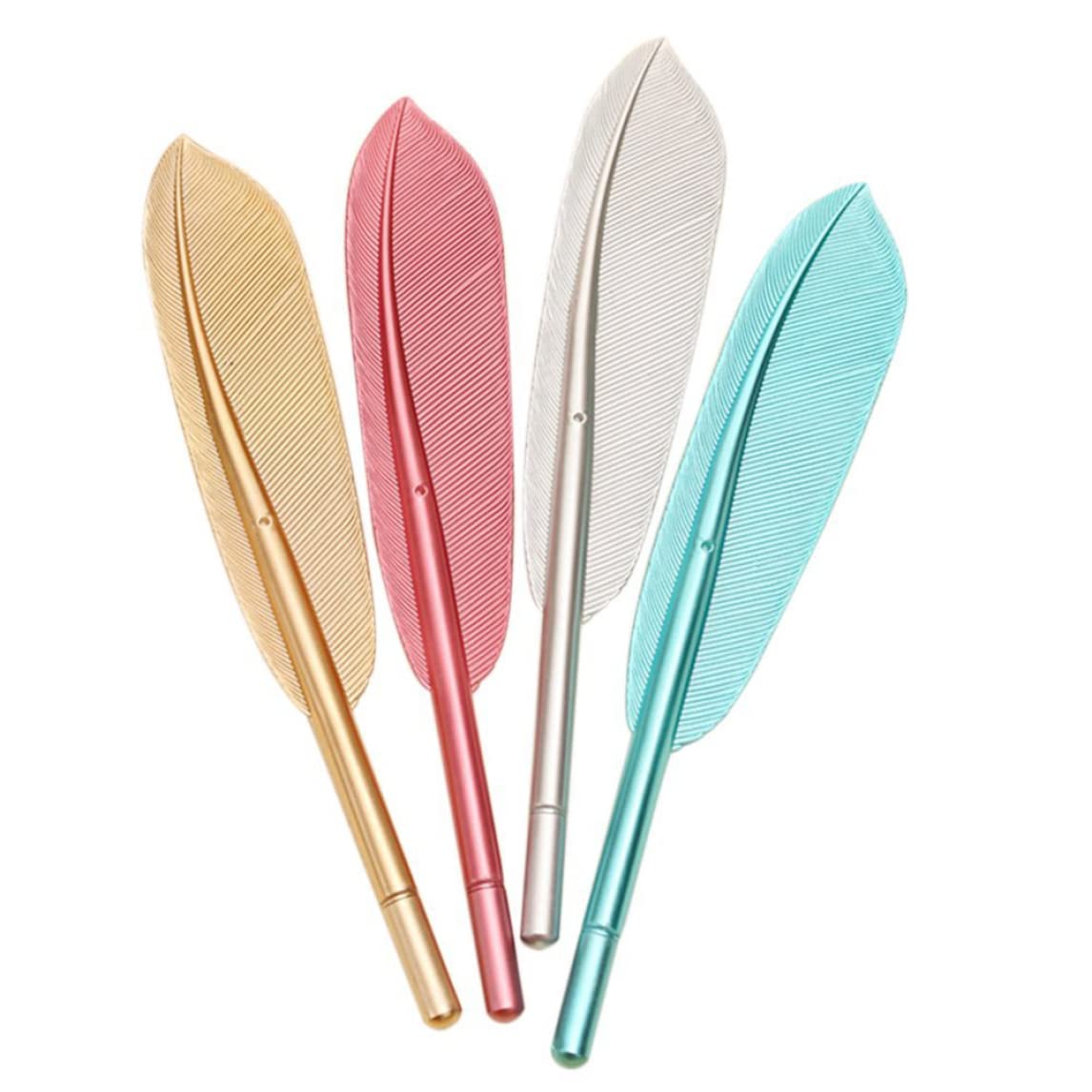 Pastoralist 1 PCS Cute Cool Novelty Feather Shape 0.5mm Ballpoint Pen Office School Supplies Students Children Gift Random Color