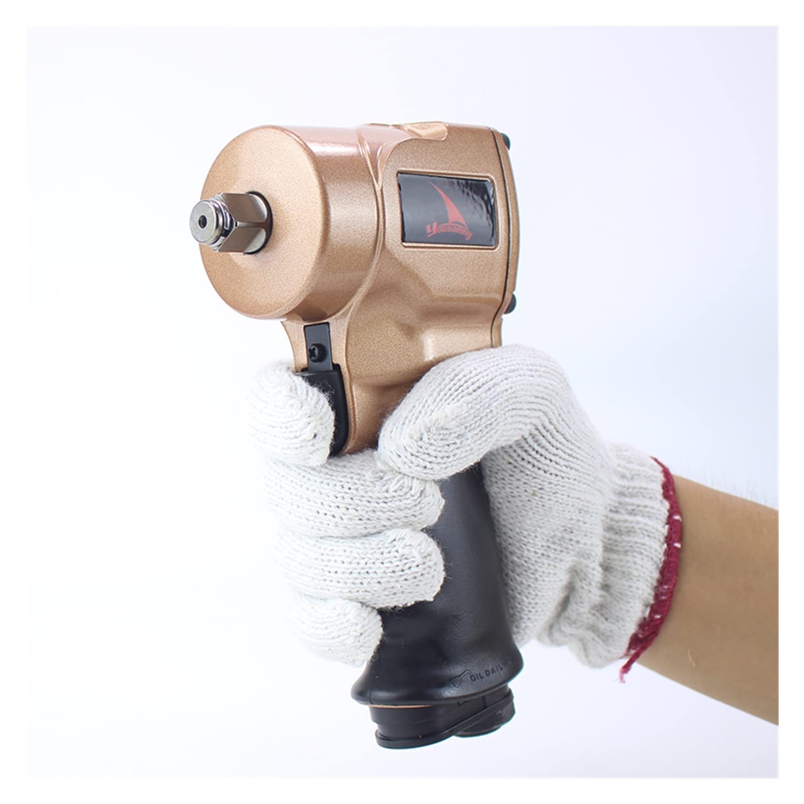 Set di scalpelli per martello pneumatico 1/2 Mini Pneumatic Impact Wrench Car Repairing Wrench Tools Auto Spanner 10000 R.p.m. Leggero, compatto
