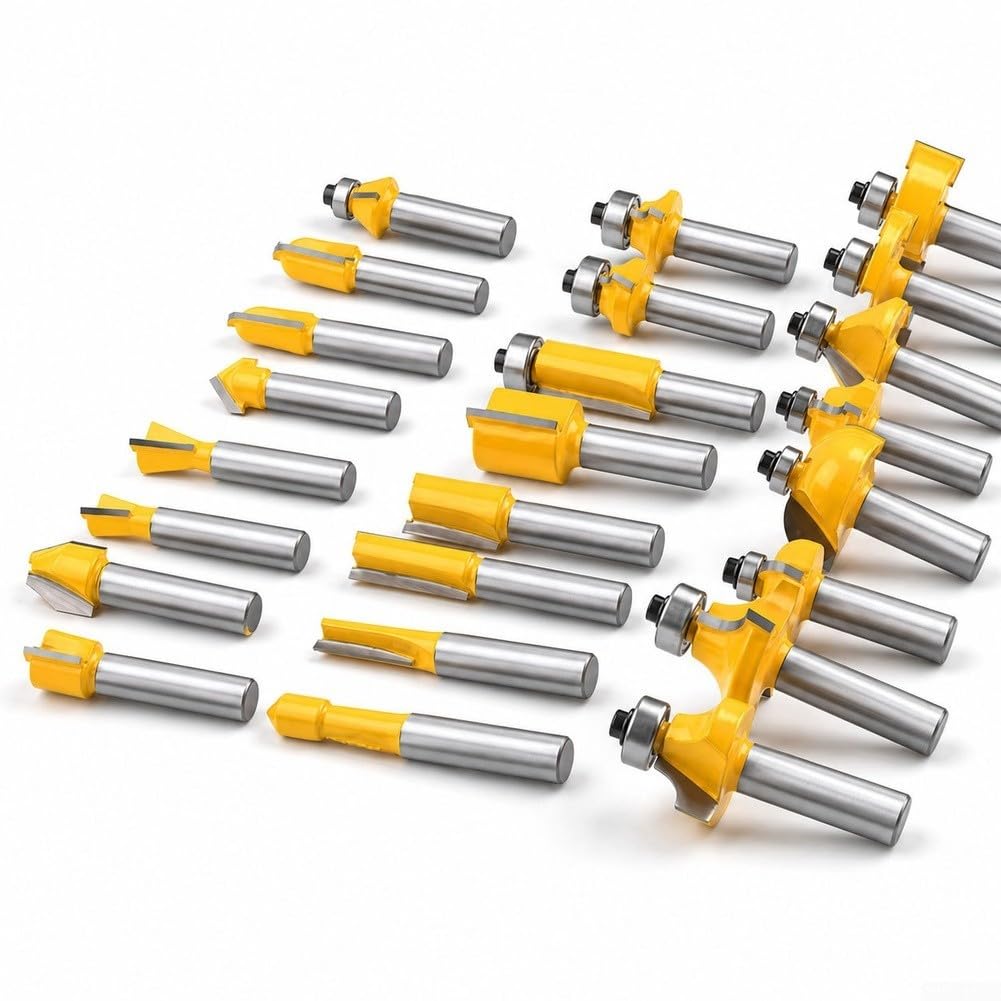 Set 24 Frese per 1/2 Pollice Carburo per duro Set 24 Frese per