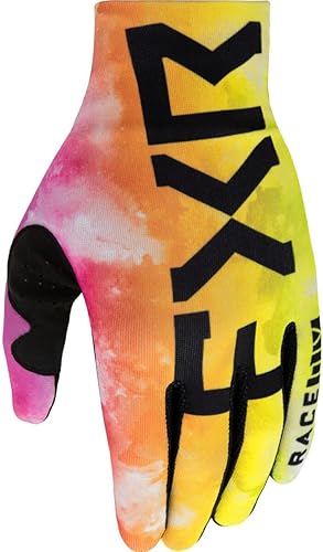 Miniatura 4 de FXR NegroBlanco Pro Fit Lite MX Guantes Durable Stretch Knit Slip On Ventilado