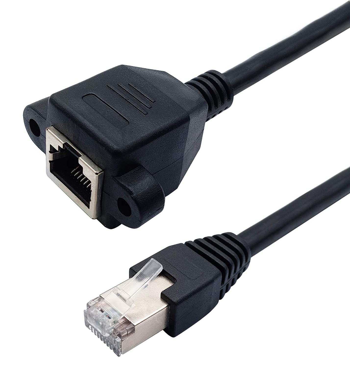 fdealz® ( 50 CM RJ45 M/F RJ45 Male to Female Extension Cable with Screw Panel Mount Extension Cable For Cat5 Cat5e Cat6 Cat6e Cat7 Network Ethernet Cable (B0BRKSLNS7) Amazon Price History, Amazon Price Tracker