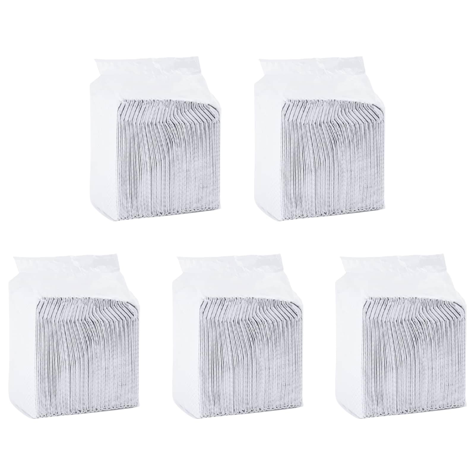 Lot de 300 tapis de dressage en tissu non tissé pour animaux de compagnie | Design à 5 couches, super absorbant, bords anti-fuite, pour cage et sol