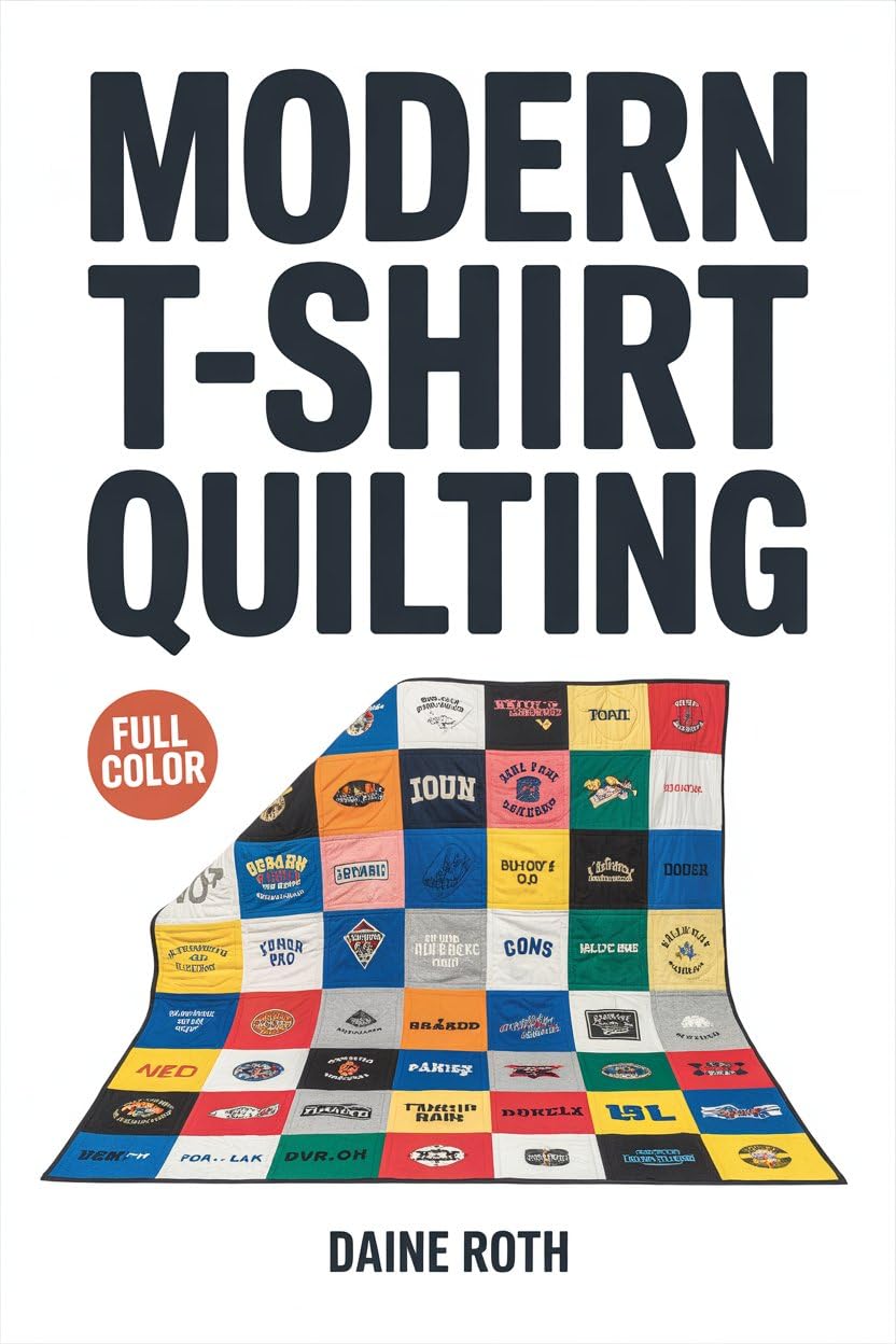 MODERN T-SHIRT QUILTING: Upcycle Old Tees and Jerseys into a Custom Keepsake Blanket; Easy Sewing Techniques and Modern Patterns to Preserve Your Memories Without the Stress      Kindle Edition
