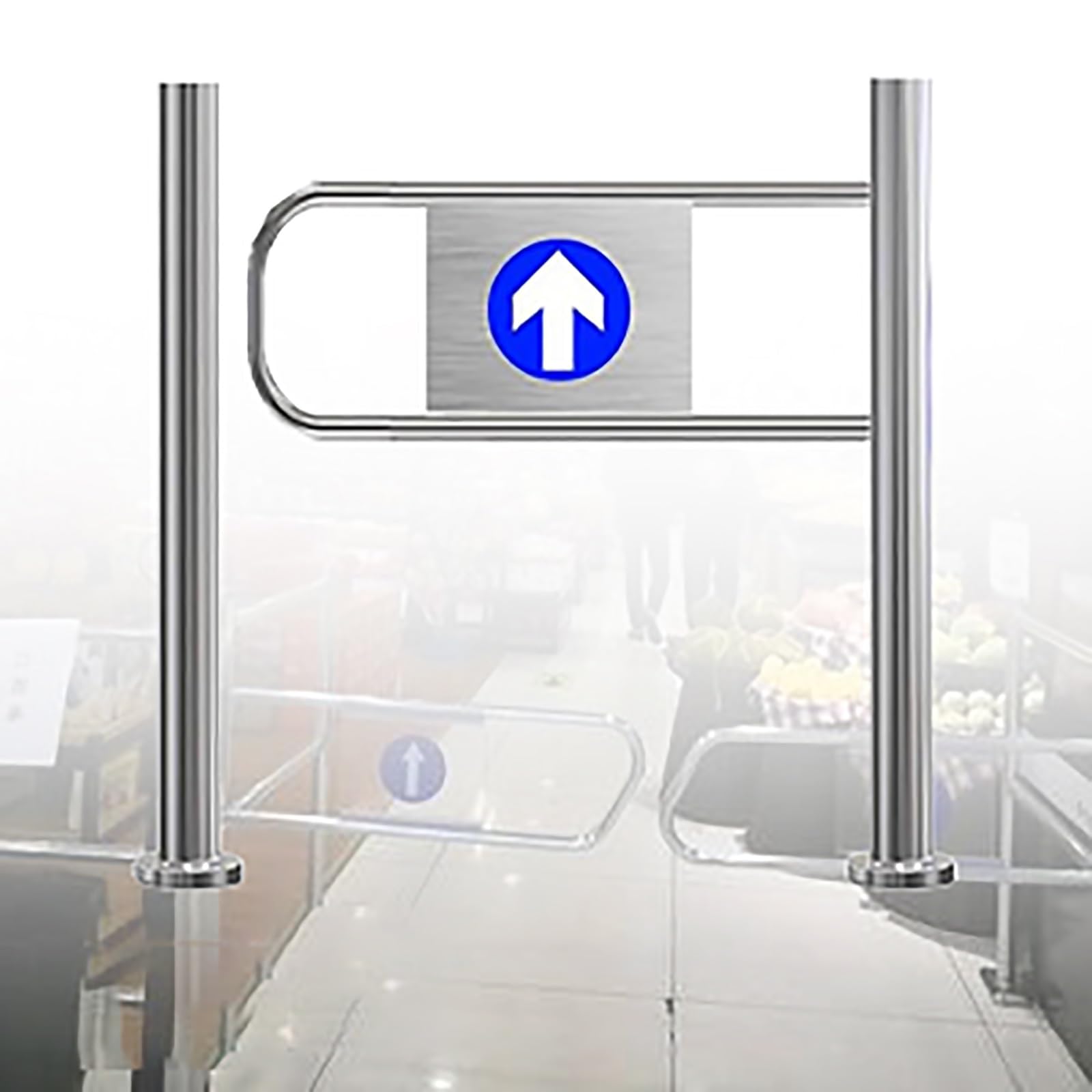 Portillon de sécurité à sens unique pour stopper les sorties non autorisées