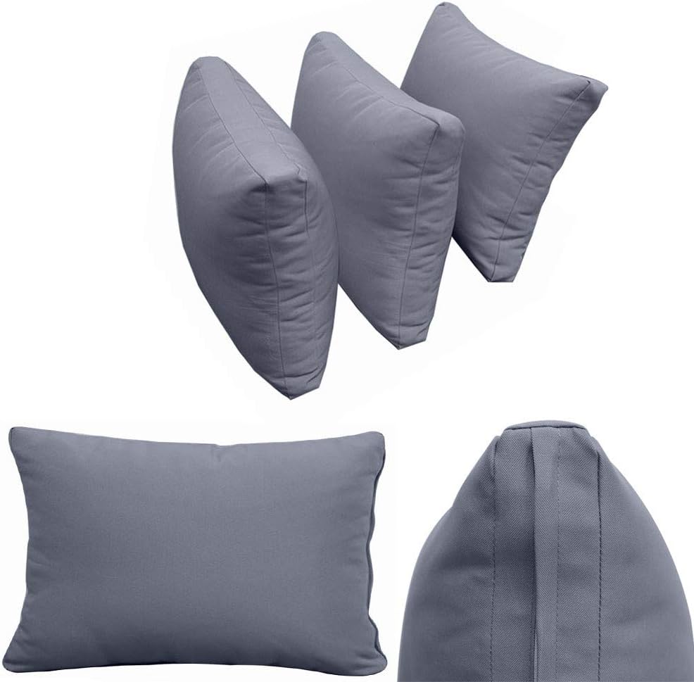 Prolinemax Style3 Twin Size 6PC Knife Edge Outdoor Daybed Mattress Cushion Bolster Pillow Complete Set AD001