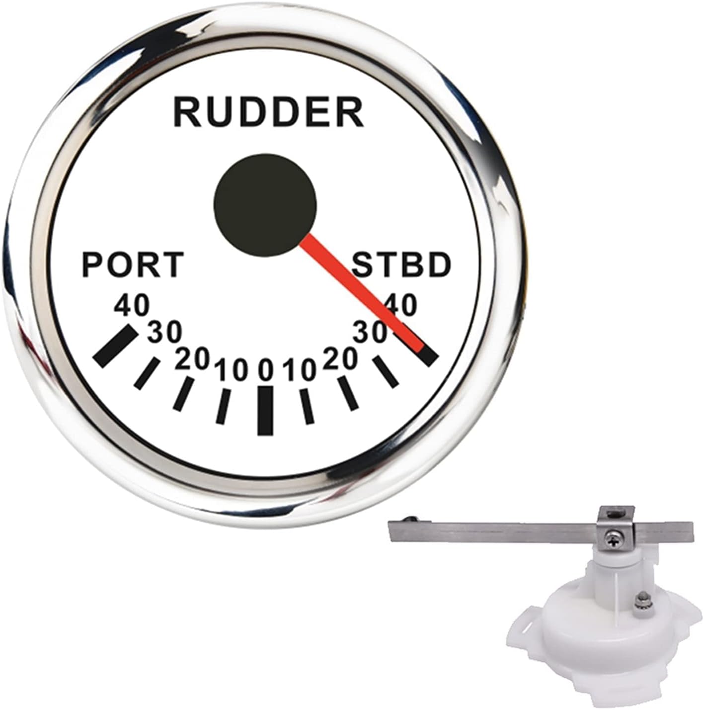 Boat Gauges 52mm Rudder Angle Indicator Gauge 0190 Ohm Sail Boat Rudder Angle Meter mit Mating