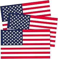 Vista 7 de 3 calcomanías reflectantes de bandera estadounidense para automóvil, 5 x 3 pulgadas, vinilo de línea azul delgada de Estados Unidos, calcomanías