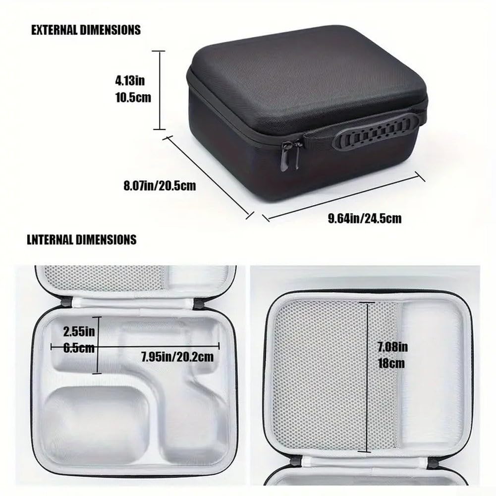 Étui de transport rigide pour microphones Shure SM7B MV7 MV7X, coque robuste en EVA absorbant les chocs avec intérieur en mousse personnalisé, sac de rangement de voyage compact et léger