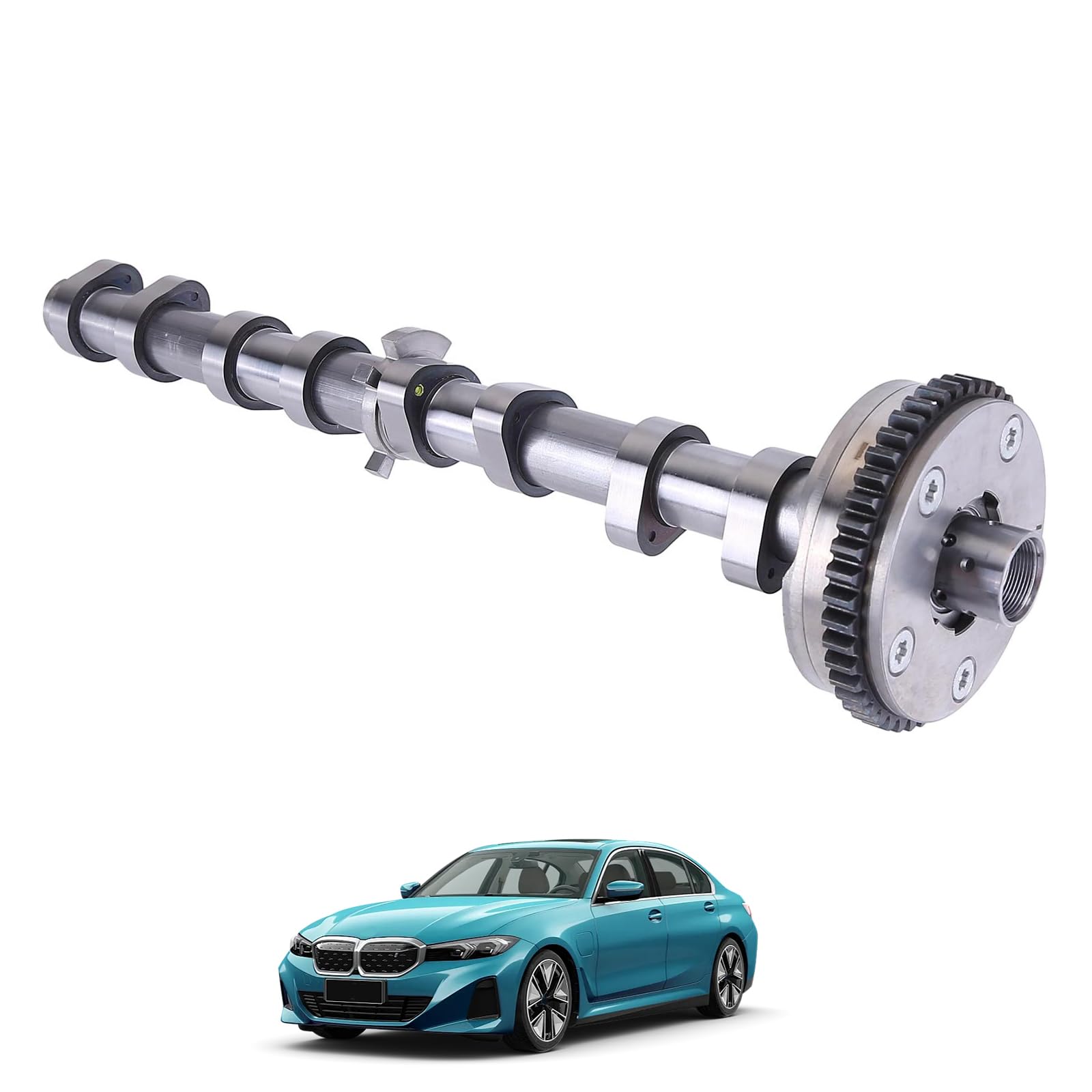 LICHENGTAI Salida de entrada árbol de levas compatible con Audi A3 8P A4 8K A5 8T 8F TT 8J VW Golf 6 Passat 06H109021, 06H109021J, 06H109021K, 06H109088C
