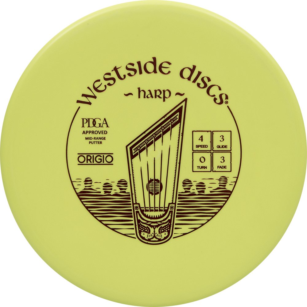 Westside Discs Origio Harp Putter Golf Disc [Colors May Vary] - 173-176g