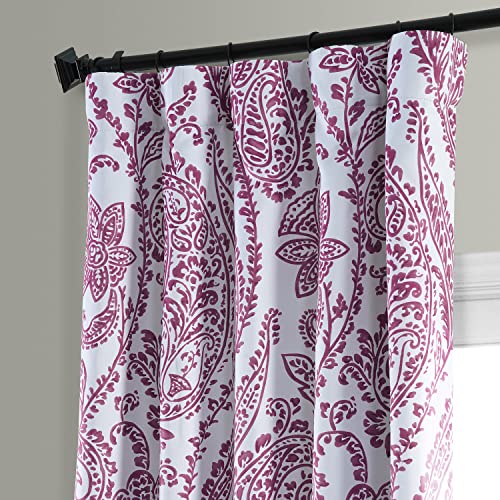 Image of HPD Half Price Drapes Printed Room Darkening Curtains for Bedroom, Living Room 50 X 108 (1 Panel), BOCH-KC16072F-108, Tea Time Cranberry