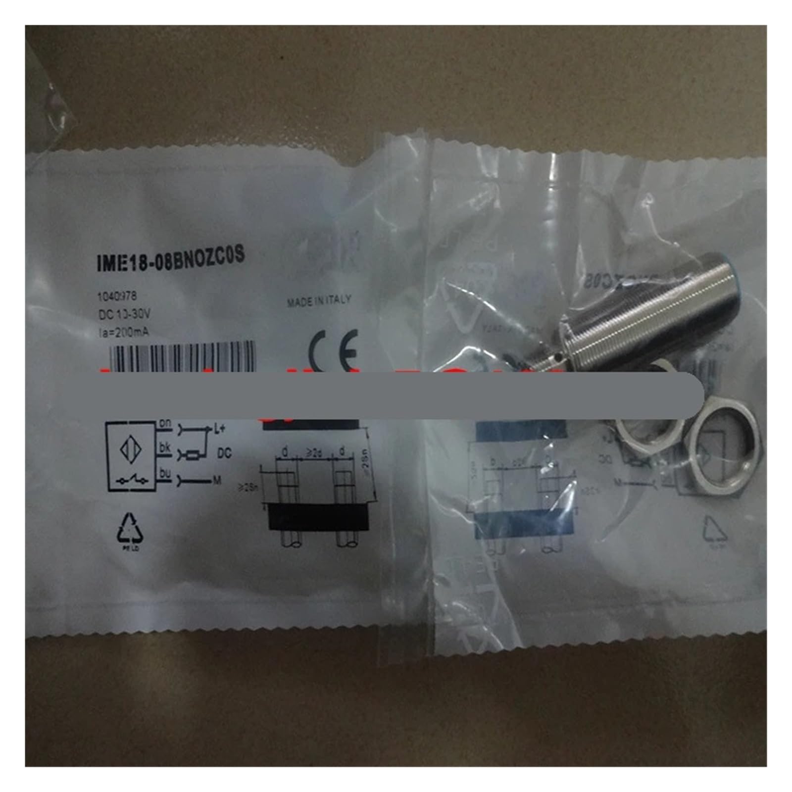 Cjkxpzmh One Color 1Pcs Proximity Switch Ime18-12Ndszc0s Ime18-12Ndozc0s Ime18-08Bdszy0s Ime18-08Bdozyos Sensor(Ime18-12Ndszc0s)