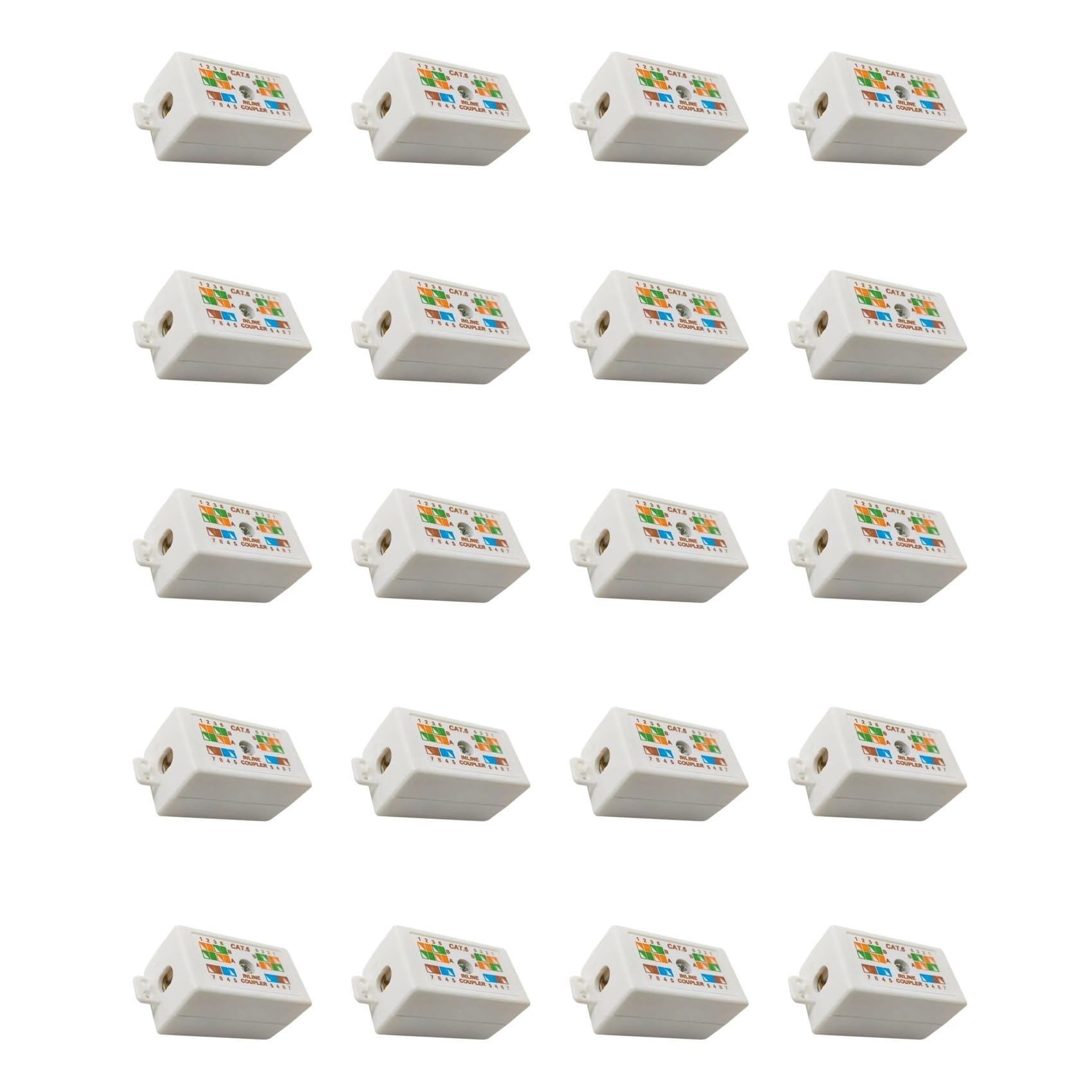 Boîte de jonction RJ45 Cat6 robuste pour infrastructure réseau Ethernet - 8