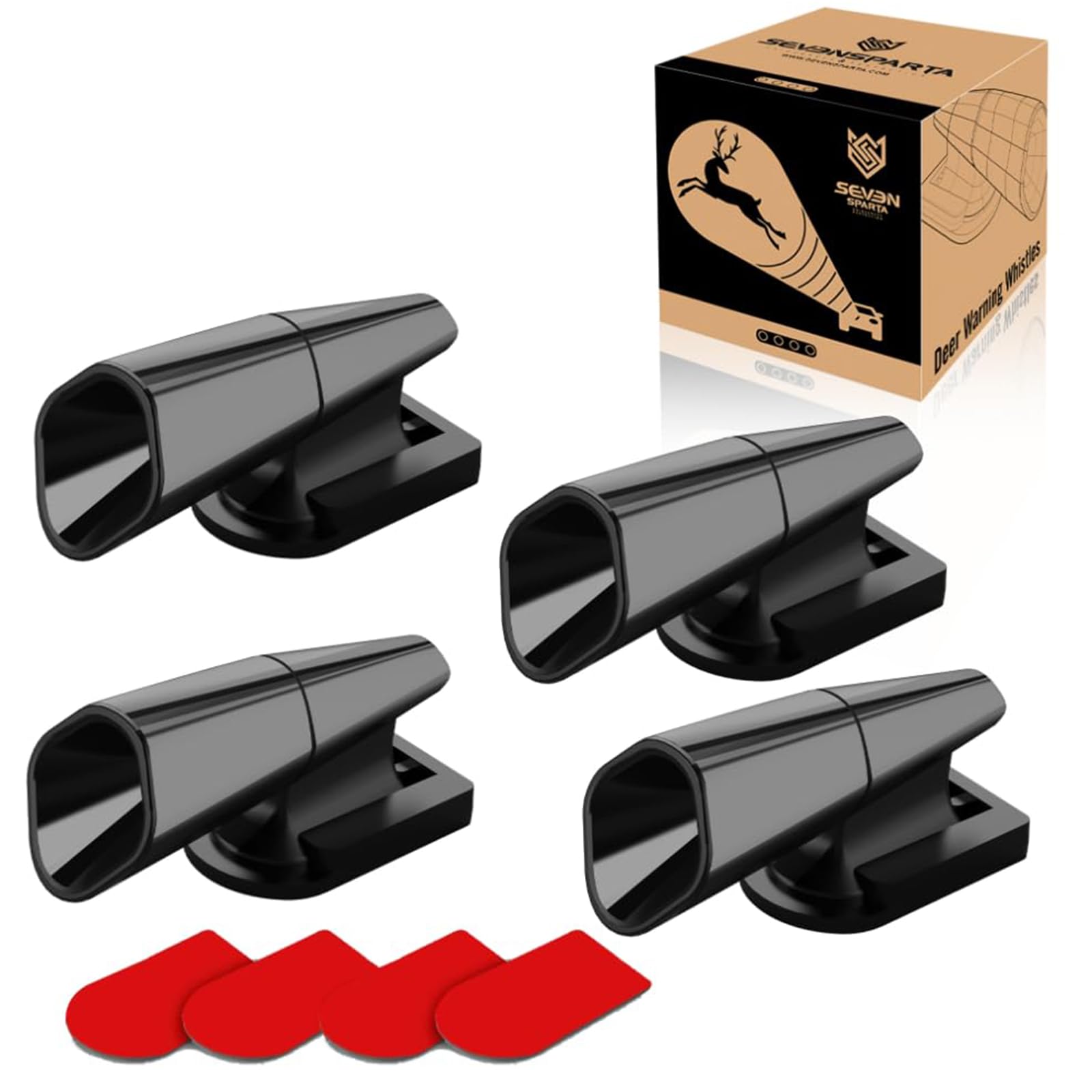 Seven Sparta 6 PCS Deer Whistles Deer Warning Devices with Waterproof Adhesive Tapes for Car/Truck/Vehicle/Motorcycle(6)