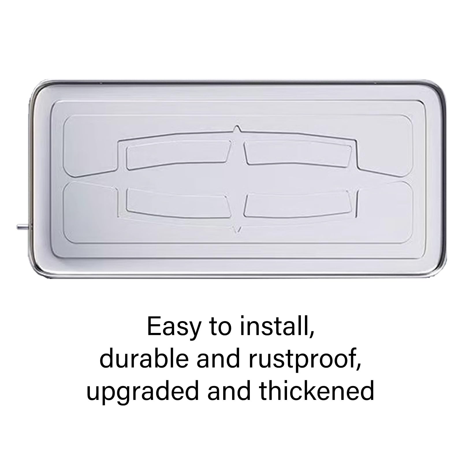 Bandeja para Aire Acondicionado Fabricado En Acero Inoxidable 304 Incluye Un Tubo de Agua de 300cm Aire Acondicionado Bandeja para Unidades de Interior/Exterior(100cm*47cm)