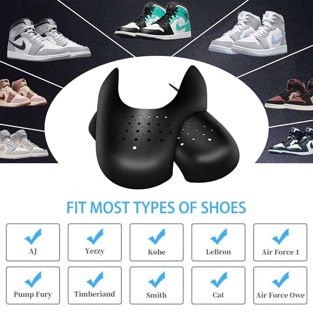 4 Pares Protectores Zapatillas Escudo de Zapatos Antiarrugas Calzado Protección Previenen Arrugas Pliegue Deporte Zapatilla
