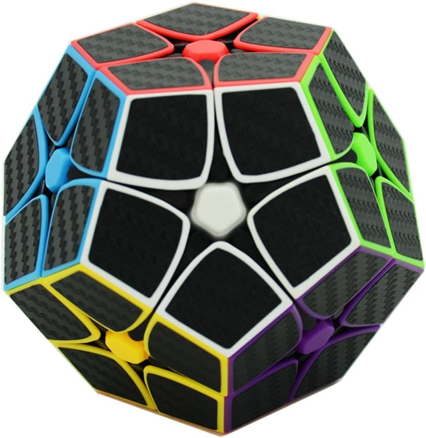 MZStech Megaminx Dodecahedron Magic Cube Puzzle Toy Black