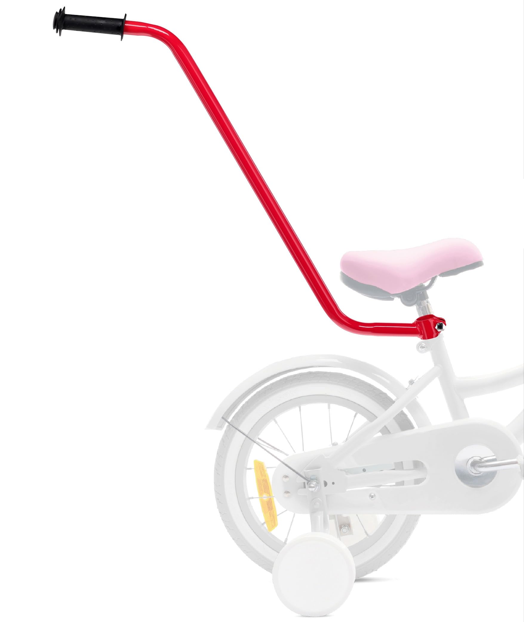 sun baby Schiebestange Schiebehilfe schubstange Fahrrad zubehör für kinderfahrrad fahrradanhänger radfahr-lernhilfe (Dunkelrosa) Sport & 