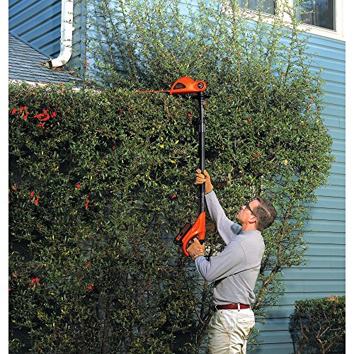 BLACK+DECKER 20V MAX Cordless Hedge Trimmer, 18-Inch, Tool Only (LPHT120B)