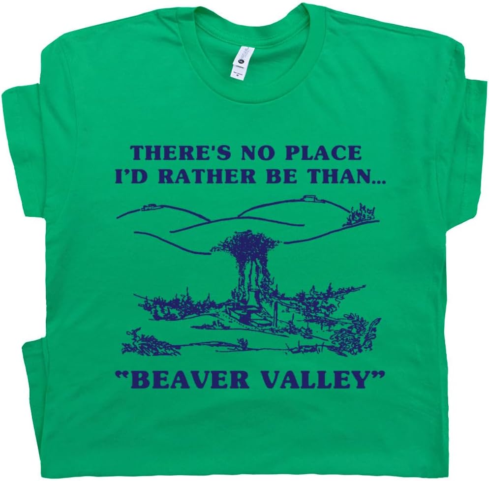 Shirtmandude T-ShirtsFunny Beaver Valley Shirt Offensive Shirts for Men Guys Stupid Crazy Sexual Innuendo Adult Humor Inappropriate Graphic Tshirt