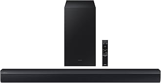 Samsung HW-C450 2.1ch Soundbar w/DTS Virtual X, Subwoofer Included, Bass Boost, Adaptive Sound Lite, Game Mode, Bluetooth, Wireless Surround Sound Compatible