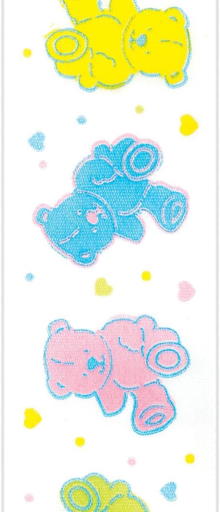 Offray Baby Bears Craft Ribbon, 1-1/2-Inch Wide by 10-Yard Spool, Multi