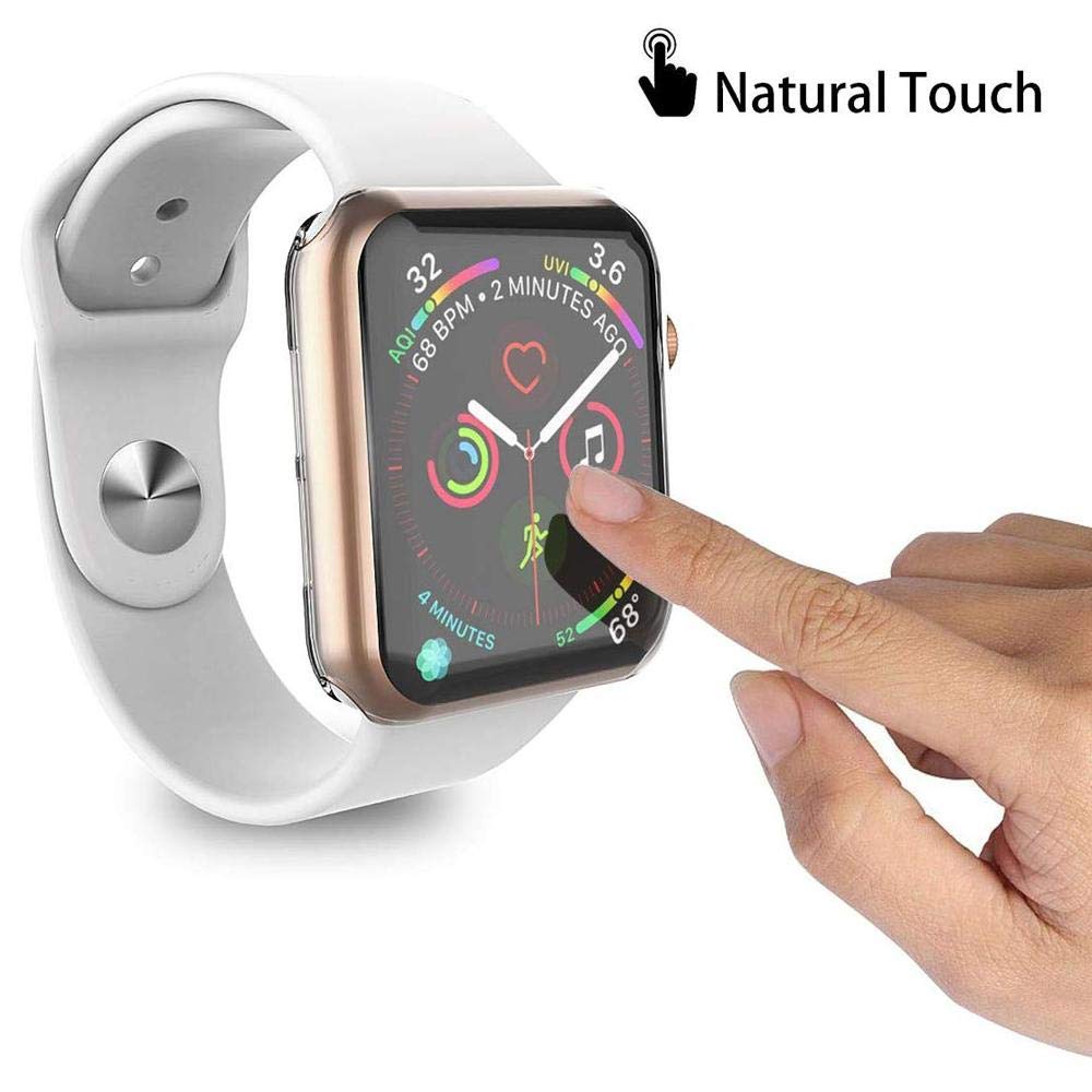 2-Pack] Cover Case for Apple Watch Series 5 / Series 4 Screen Protector  44mm, iWatch Overall Protective Case TPU HD Clear Ultra-Thin Cover for  Series 5/4 (44mm): Buy Online at Best Price
