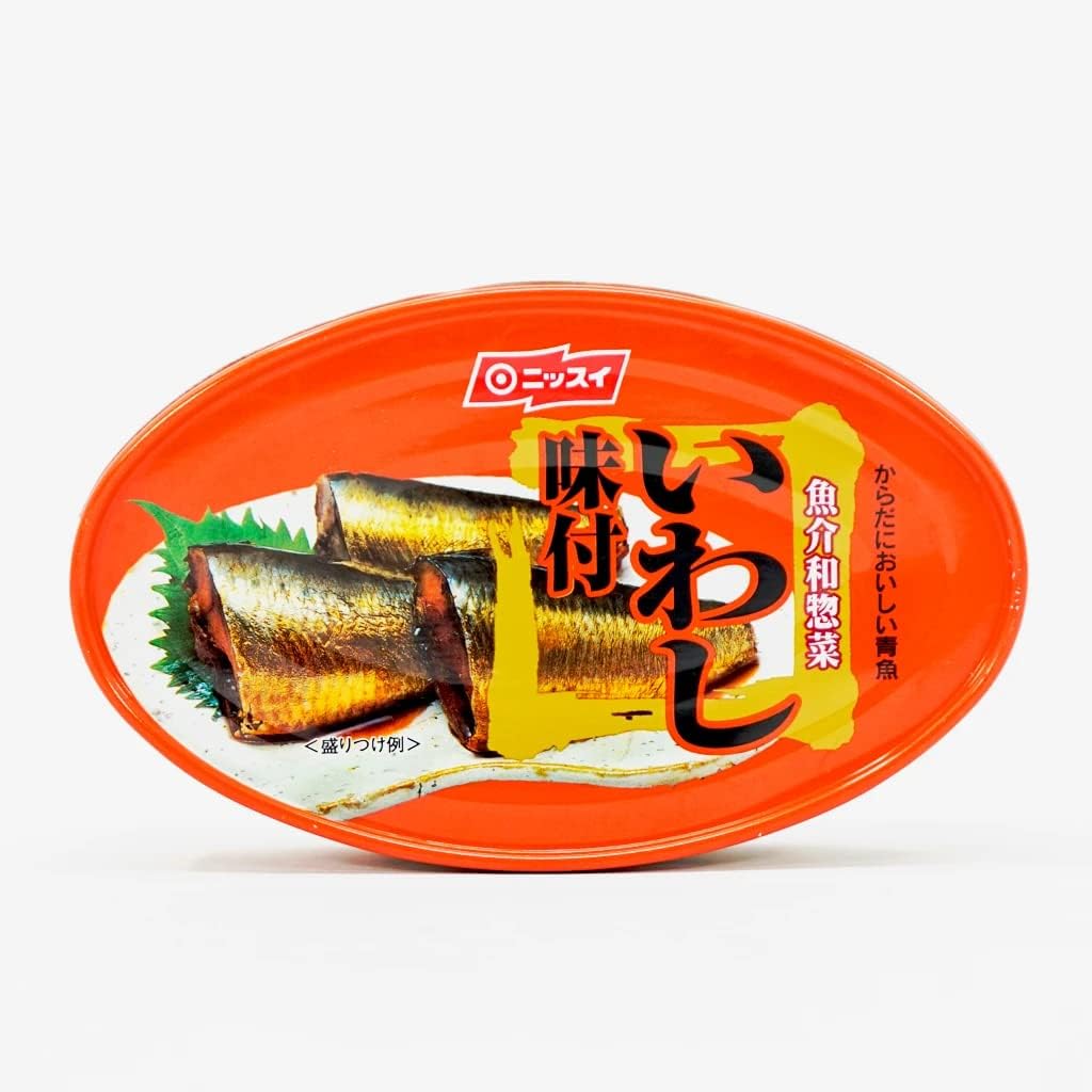 NissuiIwashi Canned Sardines - 3.52 Oz - Ajitsuke Sardines in Sweet Soy Sauce (3.52 ounce)