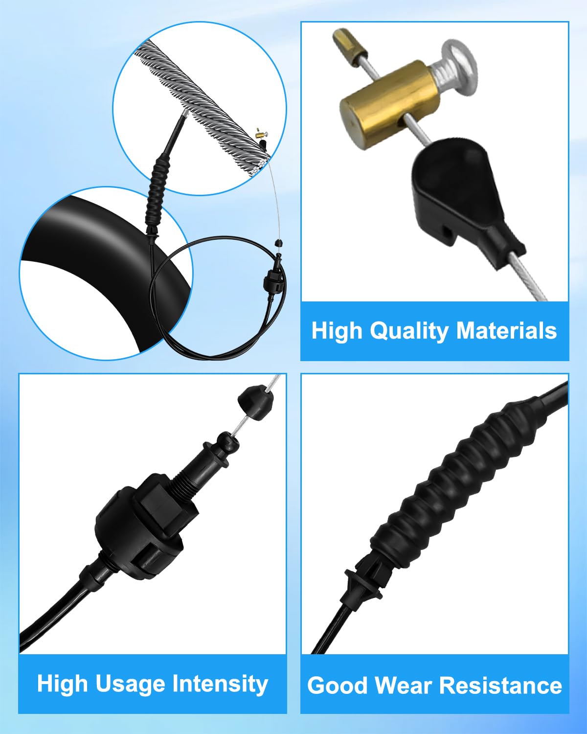 Amazon.com: HUQUZN Transmission Detent Kickdown Cable Fit for Ford