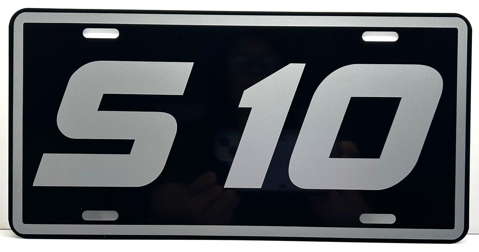 S 10 Metal Novelty Replica Sign Compatible with Chevy S10 Pickup Truck Tahoe Sonoma Custom Classic Hot Rod Drag Racing Collection Dealership Novelty Garage Man Cave Shop Wall Art Gift