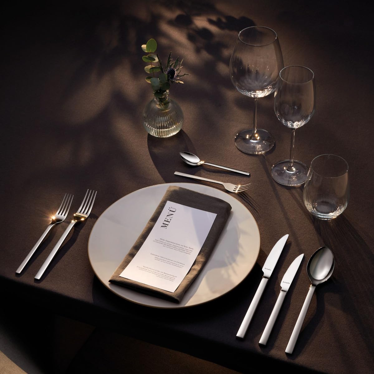 Amefa 802000B000305 12 cuchillos de mesa una sola pieza