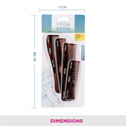 Miniatura 3 de Vega - Juego de 4 peines hechos a mano