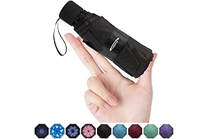 High-Shield: Compact Umbrella with Enhanced UV Protection for All-Weather Use