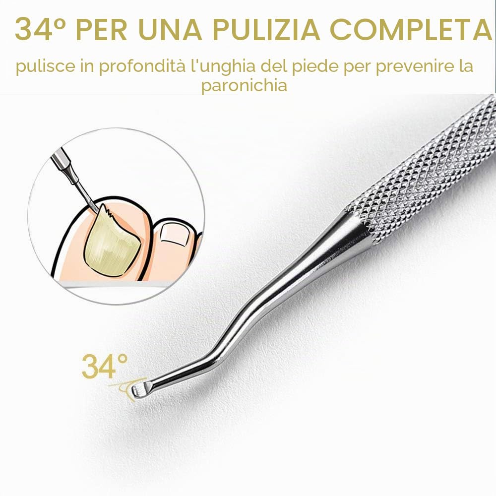 Unghie Incarnite Piedi, Strumenti per pedicure, Strumenti per Unghie incarnite Kit, Nail Lifter e Lima per Unghie Kit di coltelli per pedicure professionale per la cura delle unghie …