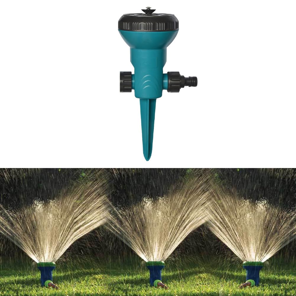 Irrigatore Per Prato Girevole Con 19 Ugelli Irrigazione Da Giardino Oscillante Black Decker 296303