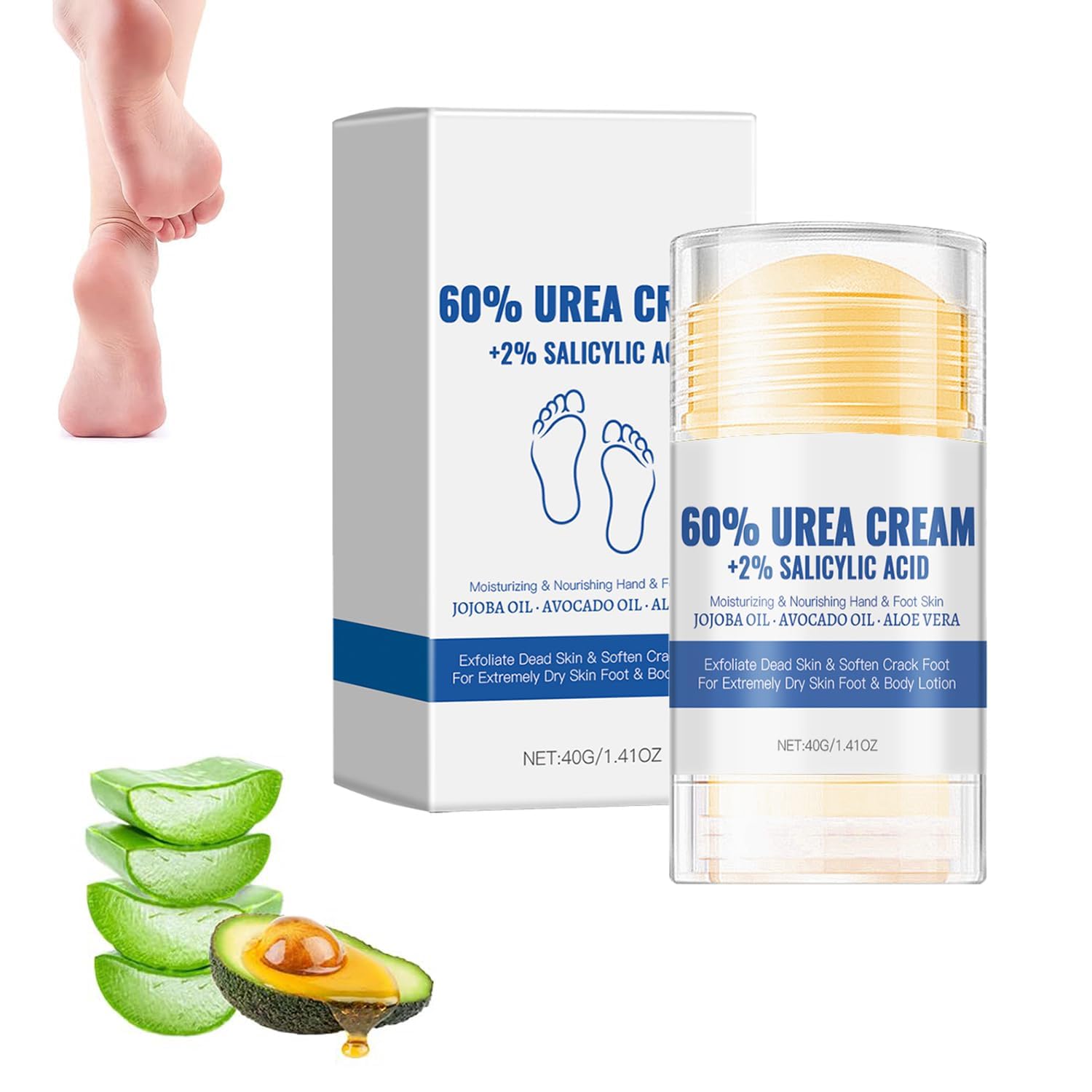 60 Urea Hydrating and Anti-Cracking Foot Cream 2025 Upgraded Moisturising and Relieves Cracking and Dryness Foot Cream Foot