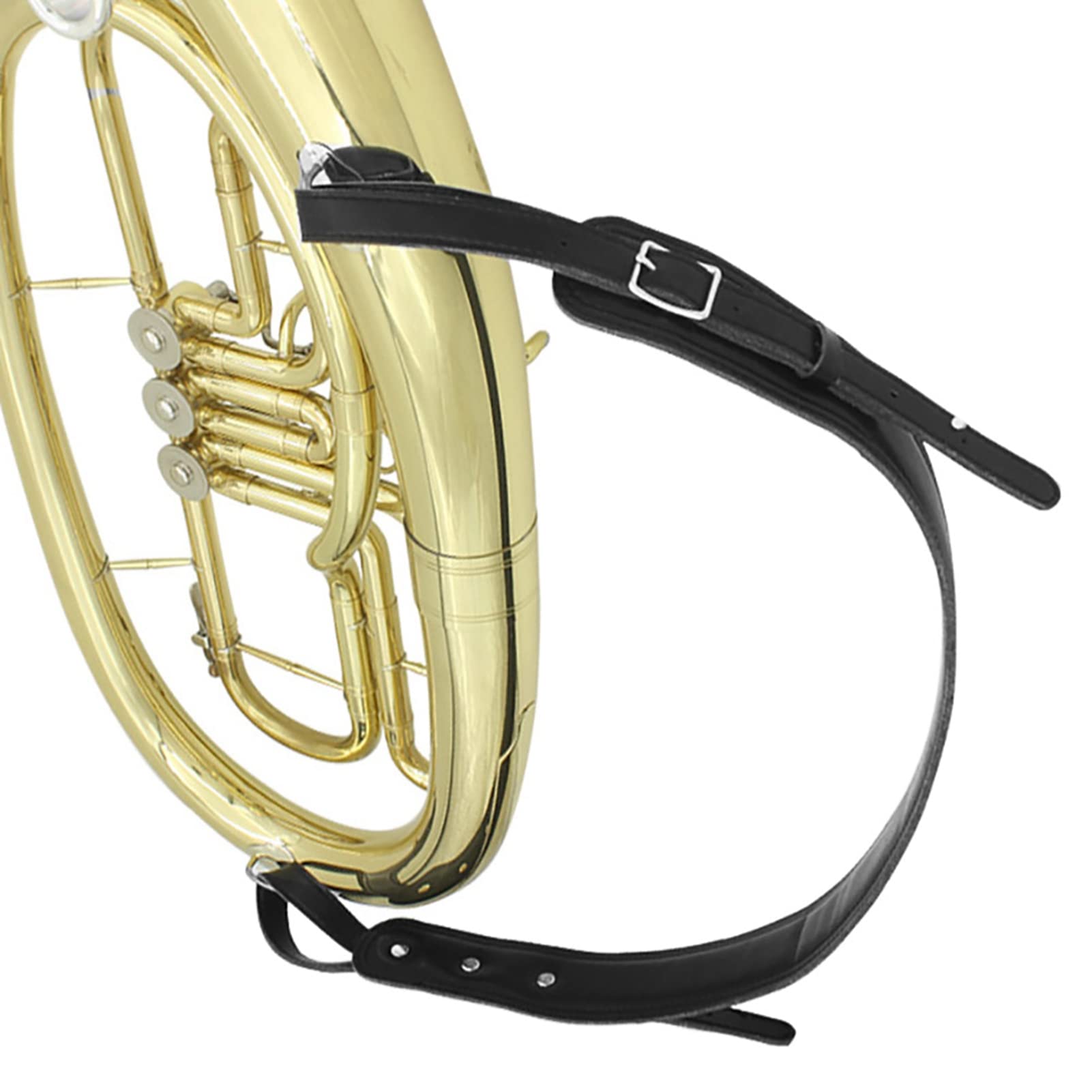 Pasek do noszenia na róg tenorowy, regulowany pasek Euphonium, tuba, pasek na ramię z poszerzoną wyściółką na ramiona i regulowaną klamrą, dla dorosłych i dzieci, akcesoria