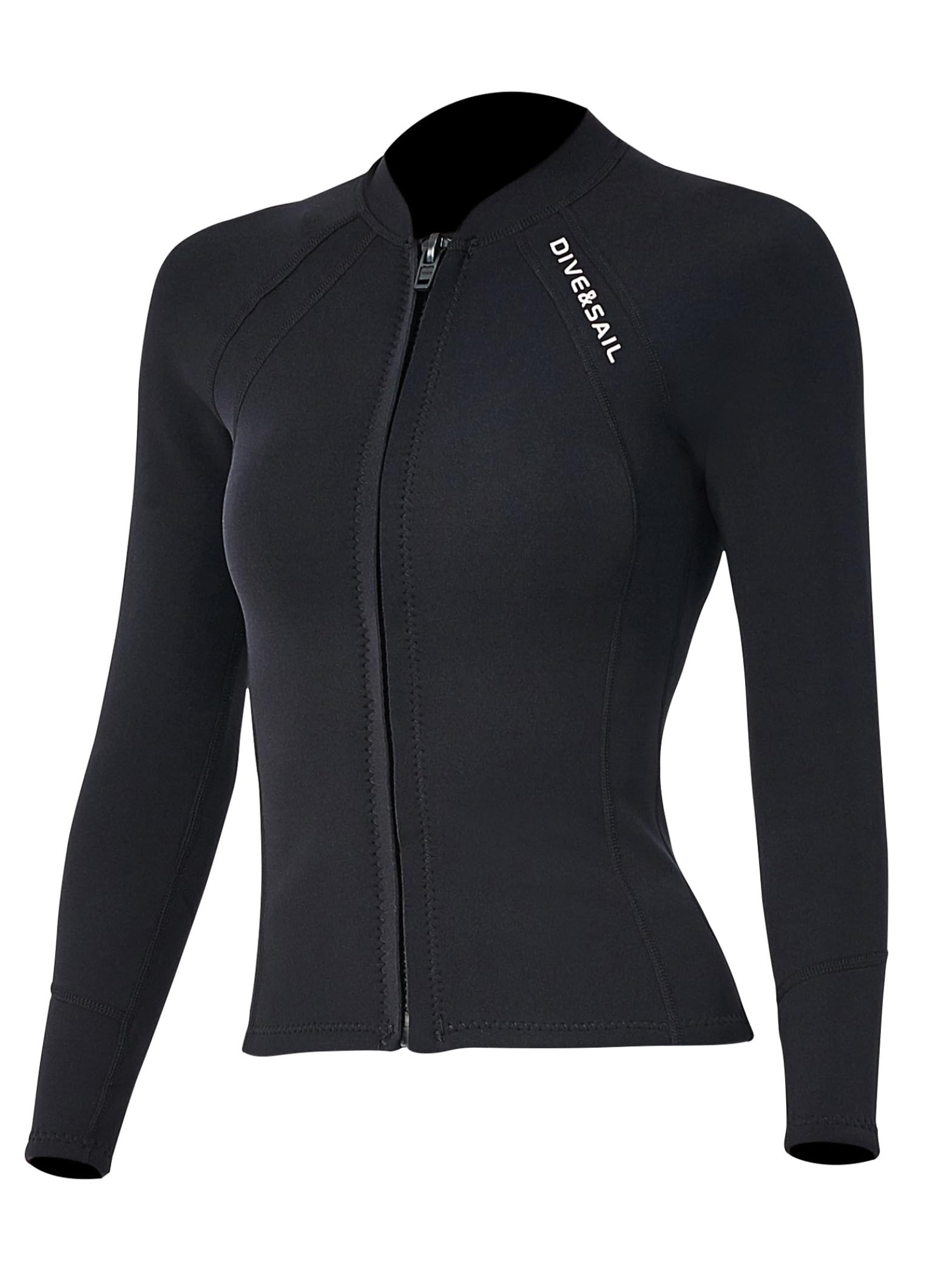 Giacca in neoprene da donna, 2 mm, giacca a maniche lunghe, per immersioni, rashguard per surf, nuoto snorkeling
