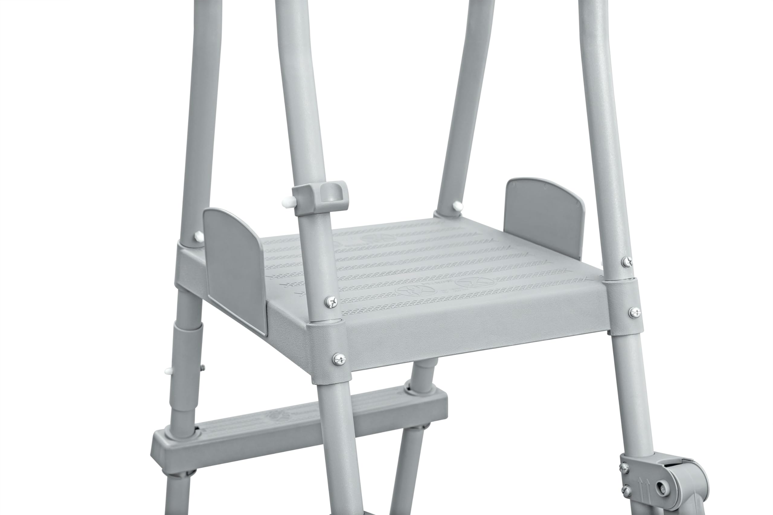 Echelle de sécurité 2x4 marches avec Plateforme pour Piscine 132 cm