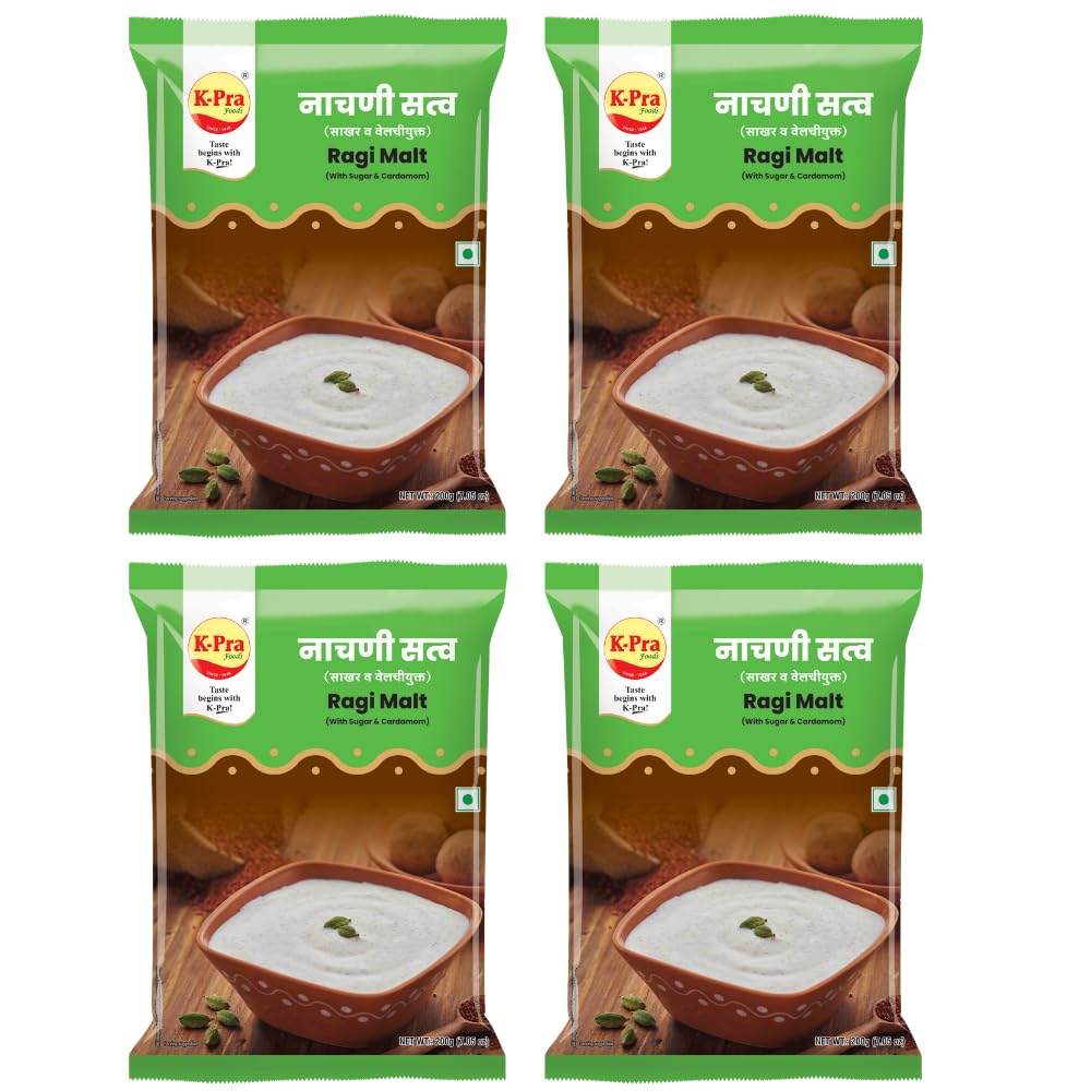 K-PRA FOODS Ragi Satva Nachni Satva With Sugar Pack Of 4 Each Pack 200 Gm-(800 Gm)-picture-10