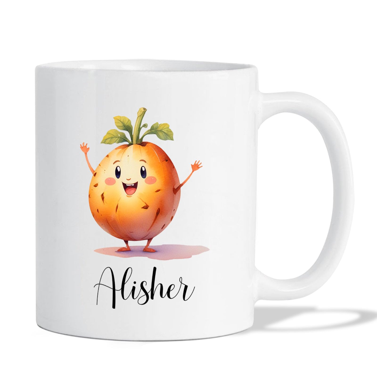 Potato Ceramic Cup, Potato Coffee Mug, Personalized Potato Lover Gift, Potato Tea Cup, Customized Potato Enthusiast Mug With Name, Custom Gardener Present, Potato Cup, White Mug 11oz or 15oz