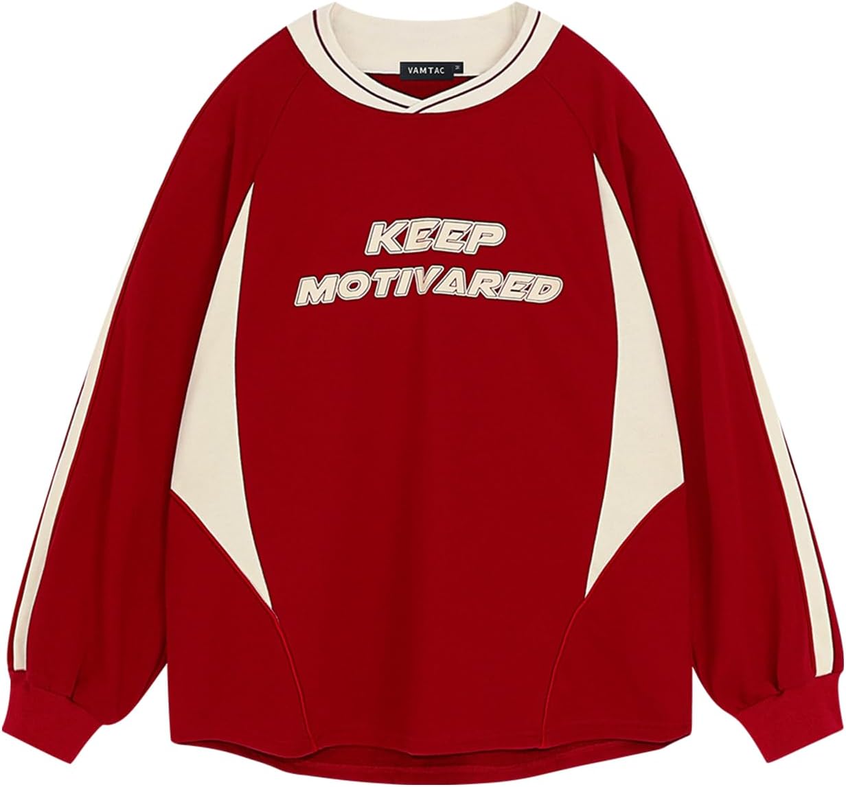 Vamtac Mens Crewneck Sweatshirt Fall Oversized Graphic Sweatshirts for Women Casual Long Sleeve Pullover Top